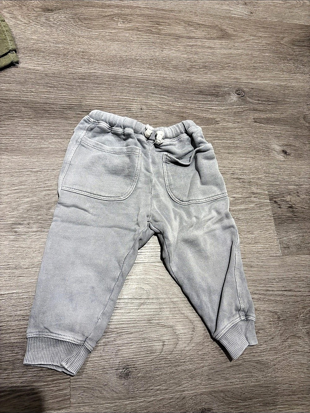 Zara Baby Solid Jogging Pants Gray 12-18M